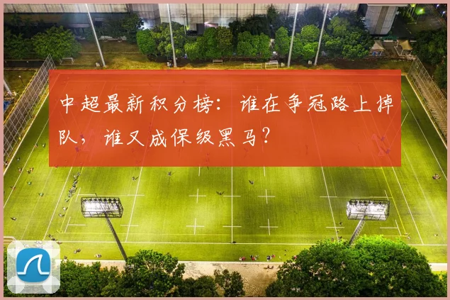 中超最新积分榜：谁在争冠路上掉队，谁又成保级黑马？